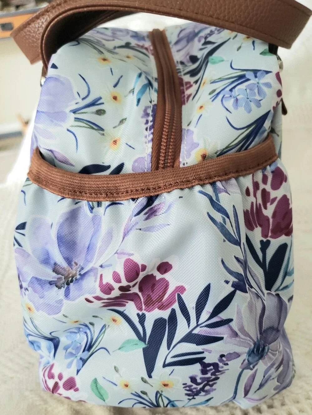 Floral Lunch Tote Bag. Insulated